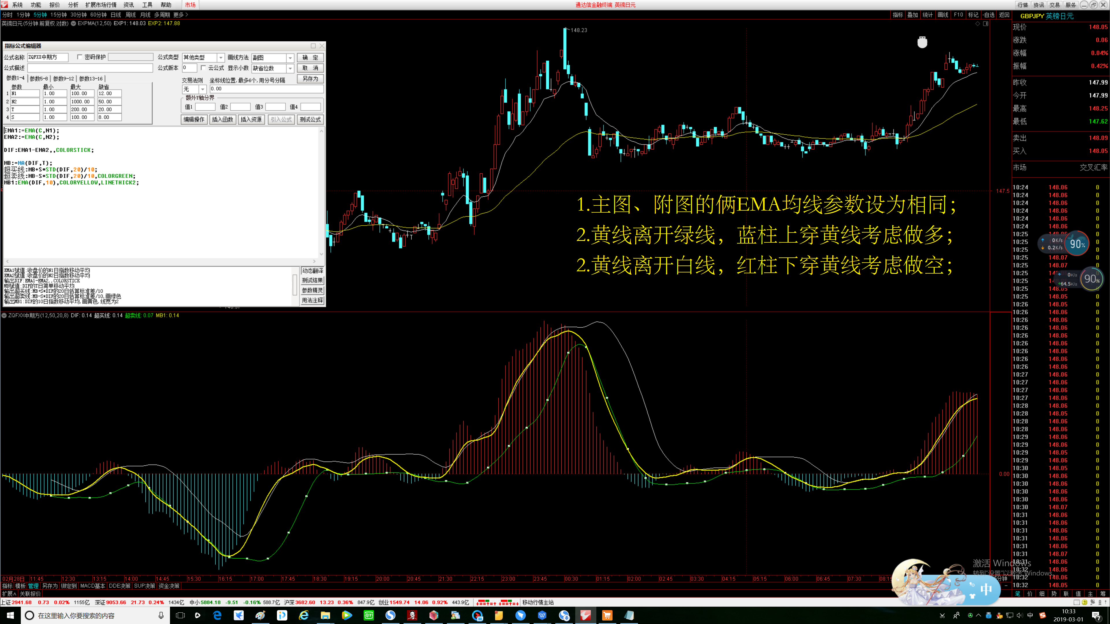 指标参数设置及效果图